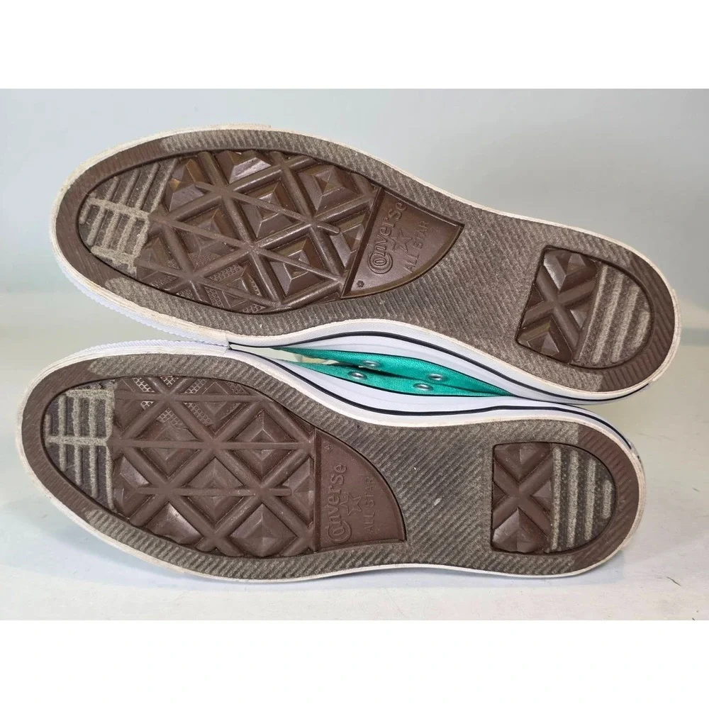 Converse Chuck Taylor All Star Men's Sneakers Size 4 Women's 6 Teal Hi Top Shoes - Picture 10 of 15